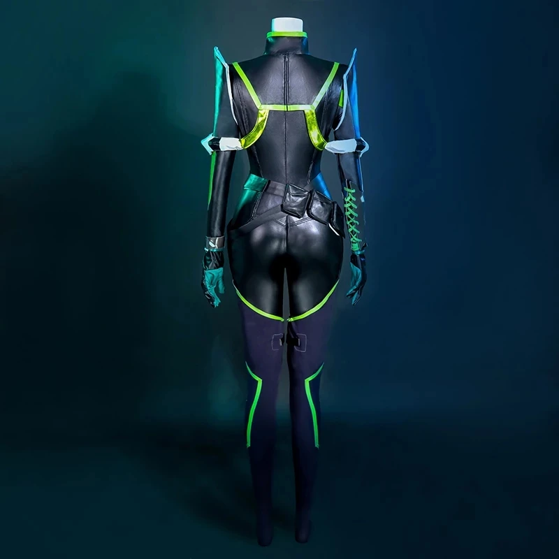 Костюм для косплея Valorant Viper взрослых Женский боевой костюм с париком пикантное