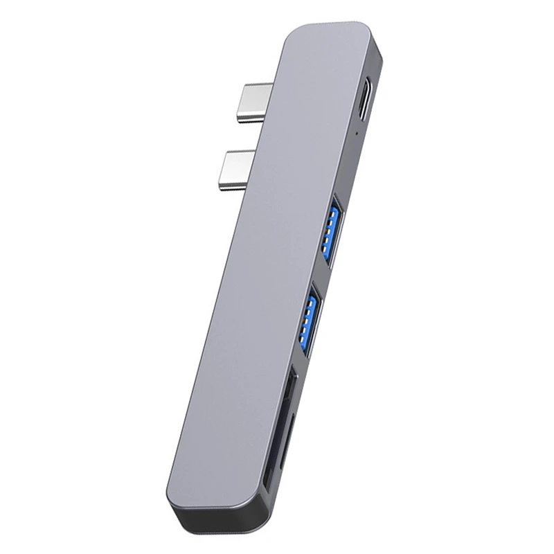 

USB-концентратор 5 в 1, с двумя портами USB Type-C