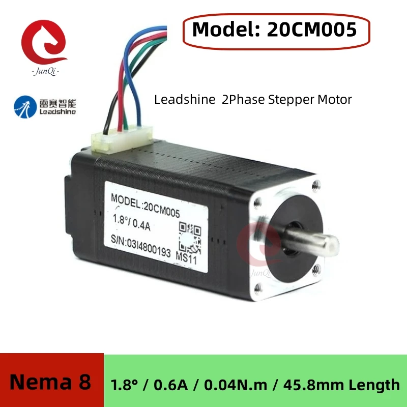 Шаговый двигатель Leadshine 20CM005 NEMA 8 с удерживающим крутящим моментом 0 04 Нм 2-фазный