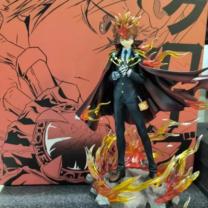 34 см новый Katekyo Hitman Reborn Sawada Tsunayoshi аниме фигурка периферийная модель статуя