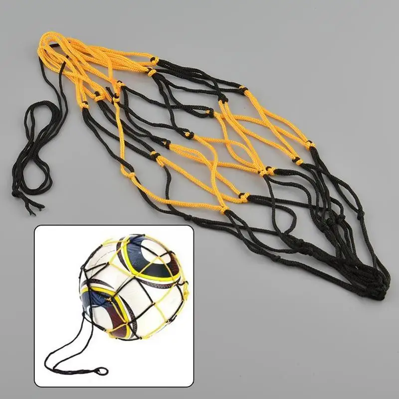

1pc Outdoor Sporting Nylon Mesh Net Bag For Volleyball Basketball Football Soccer Portable Sports Balls Carry Bag Equipment S5b3