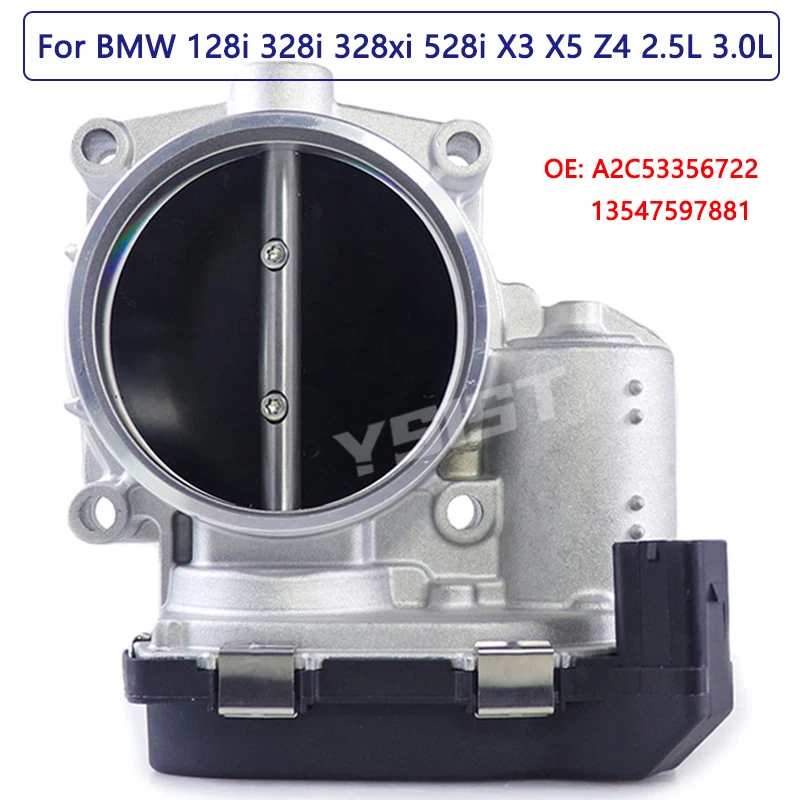 

70 мм корпус дроссельной заслонки для BMW 328xi 128i 528i X3 2,0 2,5 3.0L клапан дроссельной заслонки A2C53356722 13547597881 A2C82999400 13547556118