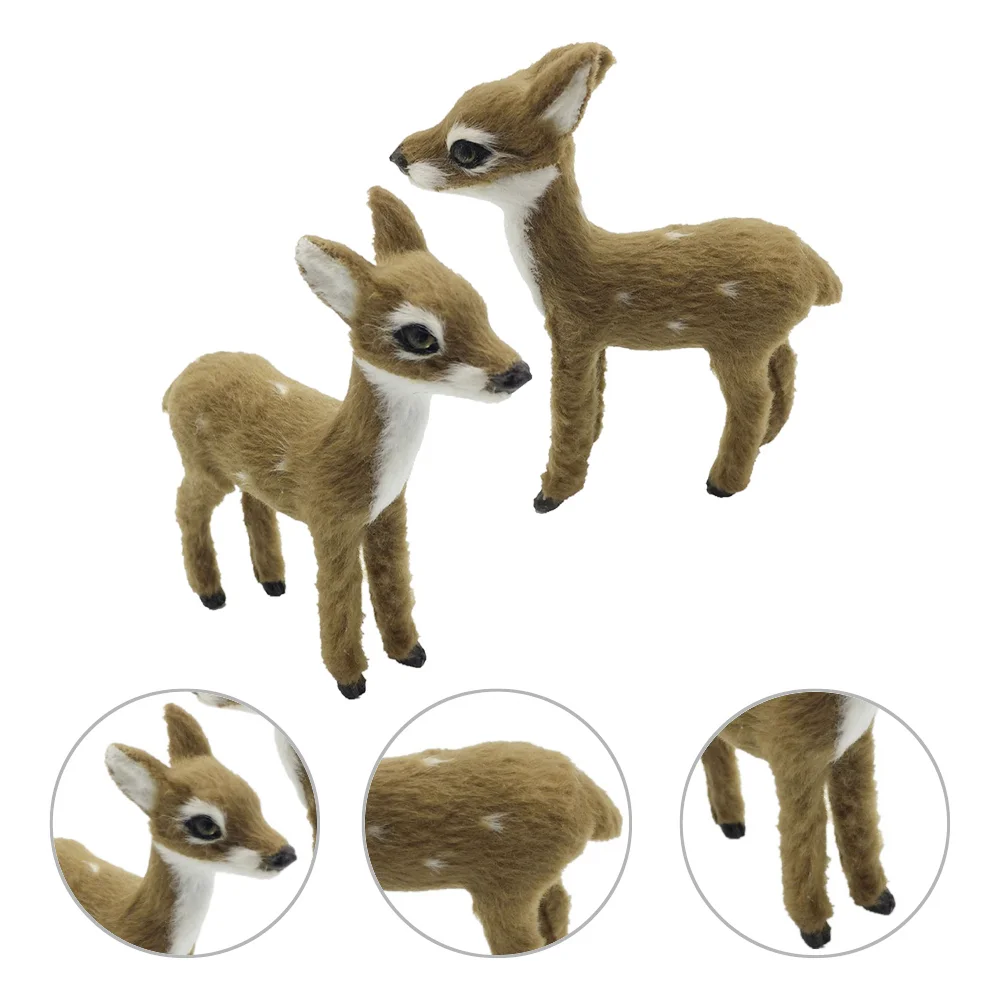 

2pcs Reindeer Figurines Christmas Decor Home Decor Deer Figurines Christmas Reindeer Ornaments