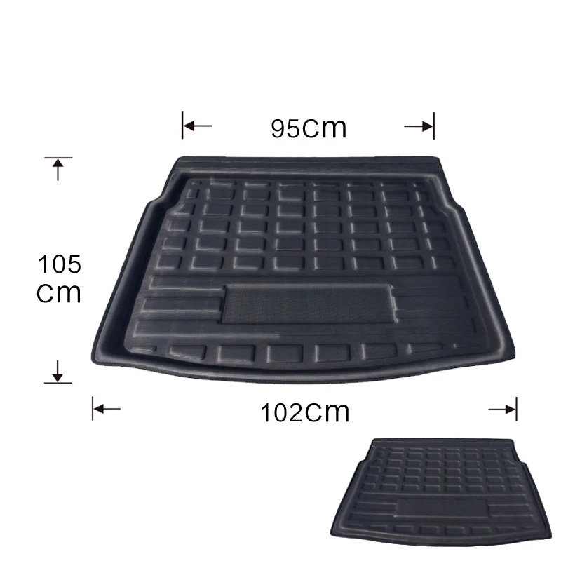 

Для Volkswagen VW Tiguan L 2016~2023 аксессуары автомобильный коврик багажника водонепроницаемый защитный пол багажника противоскользящий коврик для хранения материал ЭВА