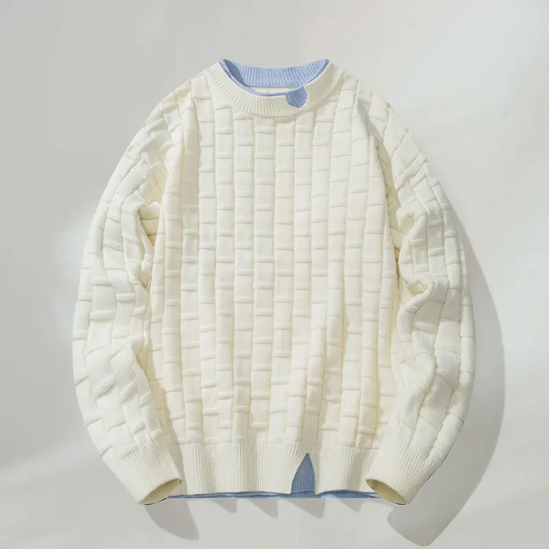 Оригинальный осенне-зимний мужской свитер 140 кг модель 8XL