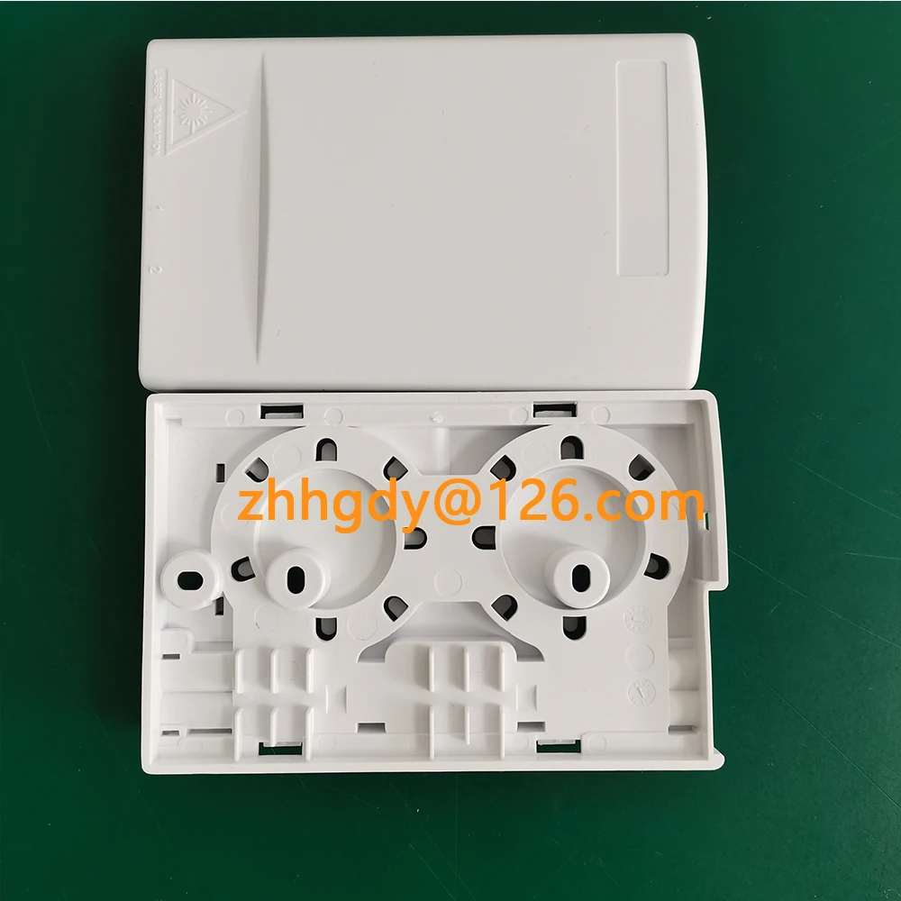 Duplex panel 2-core dual port SC FTTH 2-port optical fiber cladding cable box 2-core optical fiber terminal box