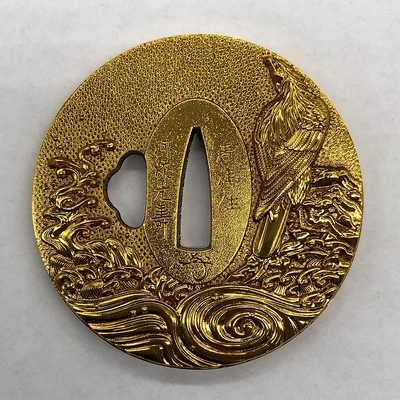 

Изысканная Античная ручка ножа из чистой меди с узором орла