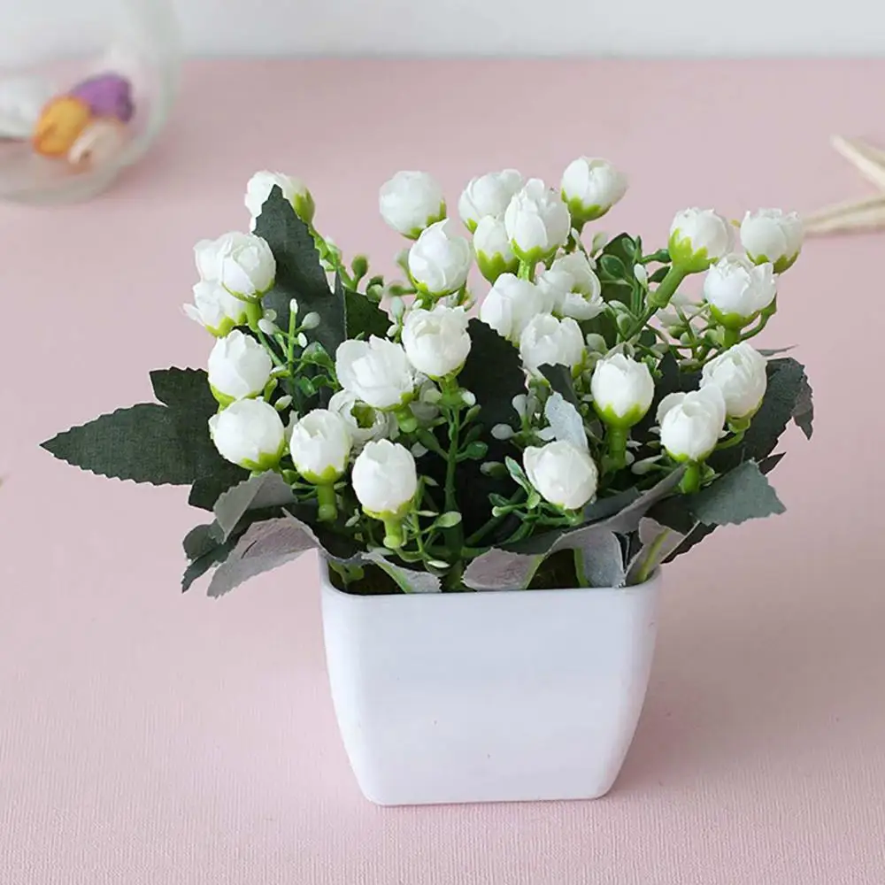 

Artificial Flower Plastic Bonsai Small Tree Pot Home Table Garden Decor Prop
