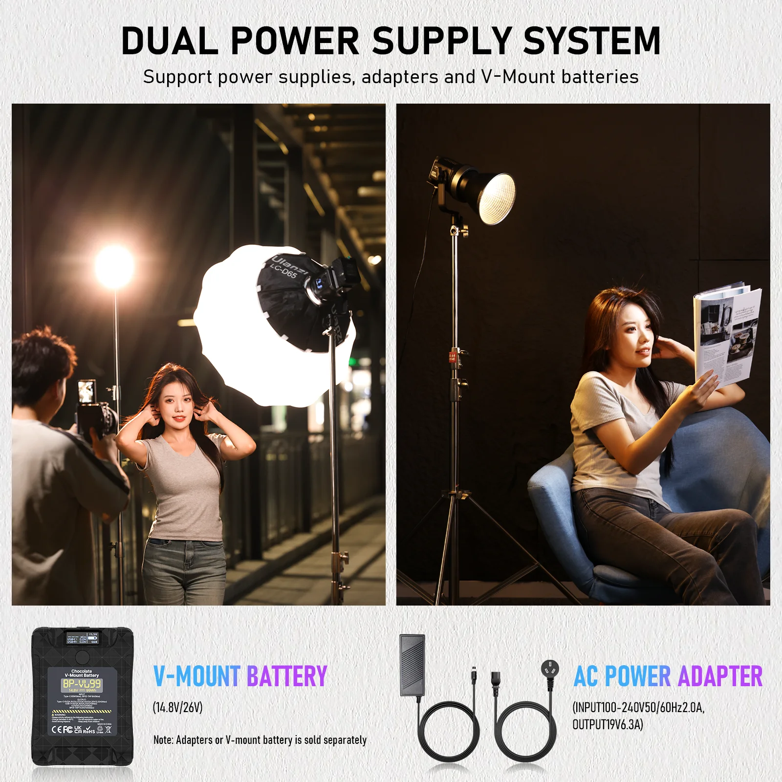 Ulanzi 120 Вт COB видеосвет 2700-6500K RGB полноцветный фотографический светодиодный