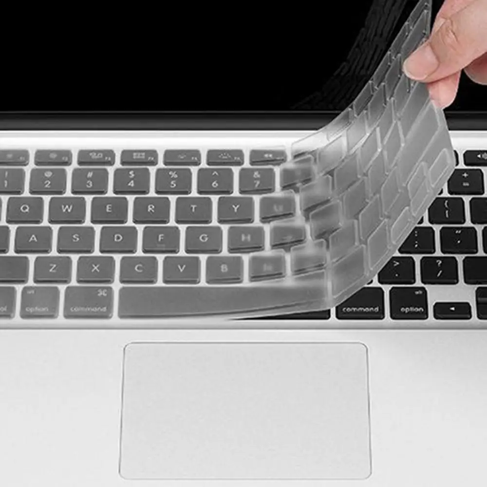 

Силиконовая прозрачная защитная пленка для клавиатуры для MacBook- Air Pro Retina 13 дюймов 15 дюймов 17 дюймов Чехол для клавиатуры ноутбука