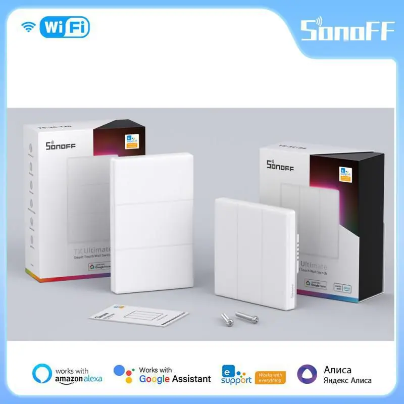 

Умный настенный выключатель SONOFF T5 с поддержкой Wi-Fi, 120 / 86