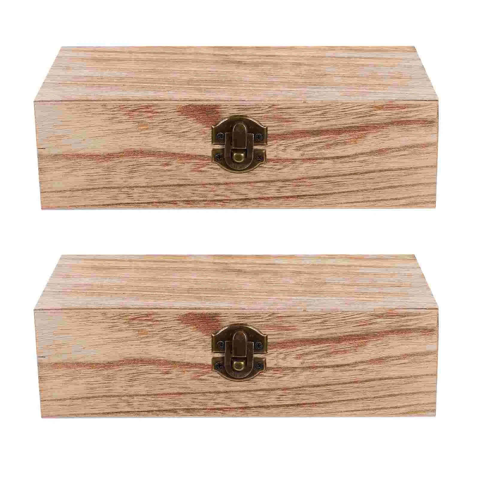 

Memory Boxes Keepsakes Large Vintage Jewelry Locking Jewelry Box Box Treasure Decorative Wooden Men Watches Baby Gift