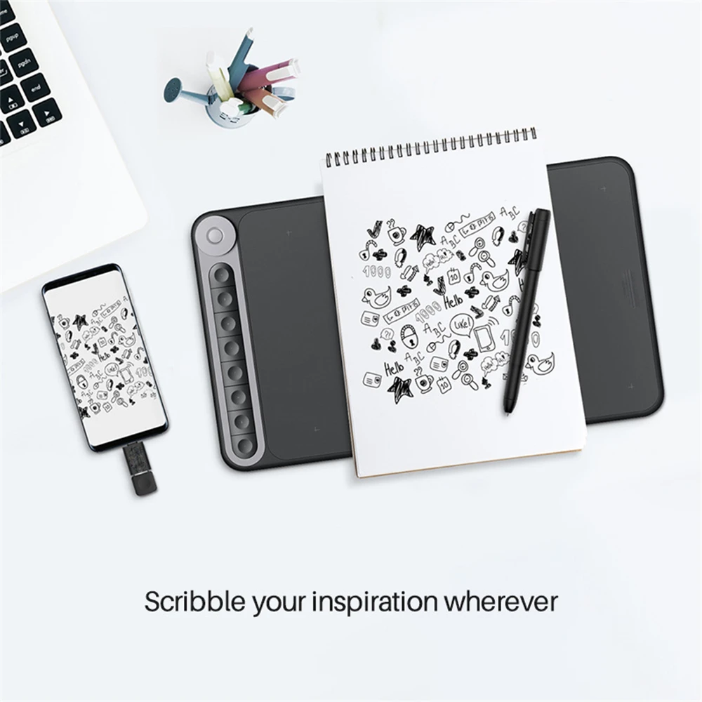 Цифровая нейтральная ручка без батареи для HUION Scribo PW310 8192 уровней HS611/HS64/HS610/Q620M/H610PRO