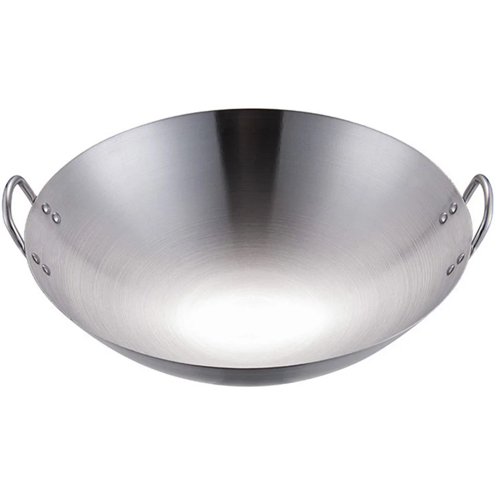 

Pan Wok Woks Stovedurable Electric Frying Griddle Induction Duty Chinese Heavy Fry Stir Handlesgas