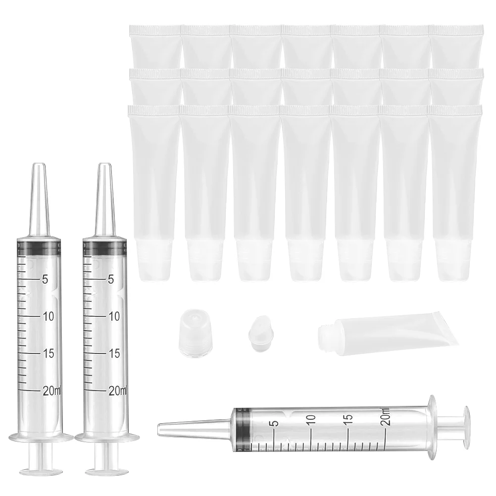 

Lip Bottle Tube Balm Gloss Diy Sample Tubes Makeup Containers Extruded Lipstick Container Empty Travel Squeeze Mini Oil Clear