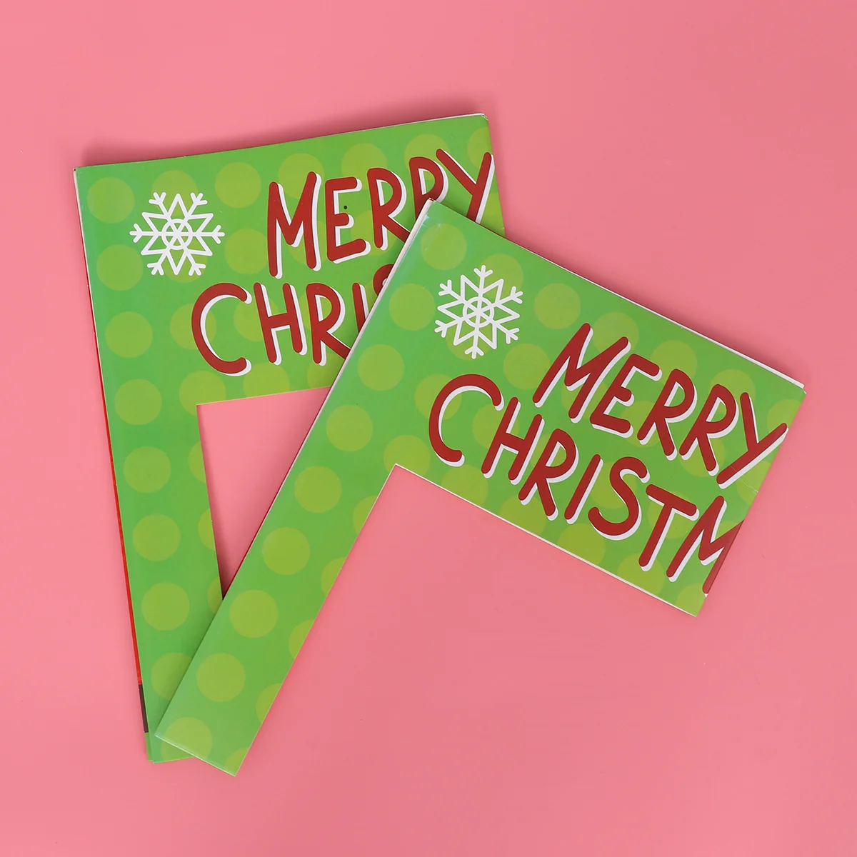 

1 Pc Christmas Photo Frame Handheld Portable Fashion Photo Booth Prop Paper Frame for New Year Party Holiday Festival