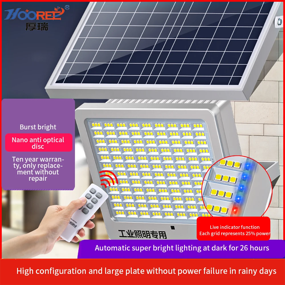 

Светодиодный прожсветильник на солнечной батарее, уличный садовый фсветильник рь, освещение, высокая яркость, водонепроницаемый, для помещений и улицы, индукционный прожектор