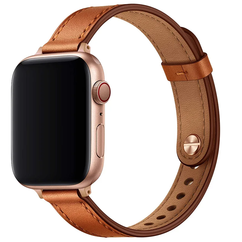 

Leather Loop Strap For Apple watch band 45mm 41mm 44mm 40mm 42mm 38mm iWatch Magnetic bracelet apple watch series 3 4 5 se 6 7