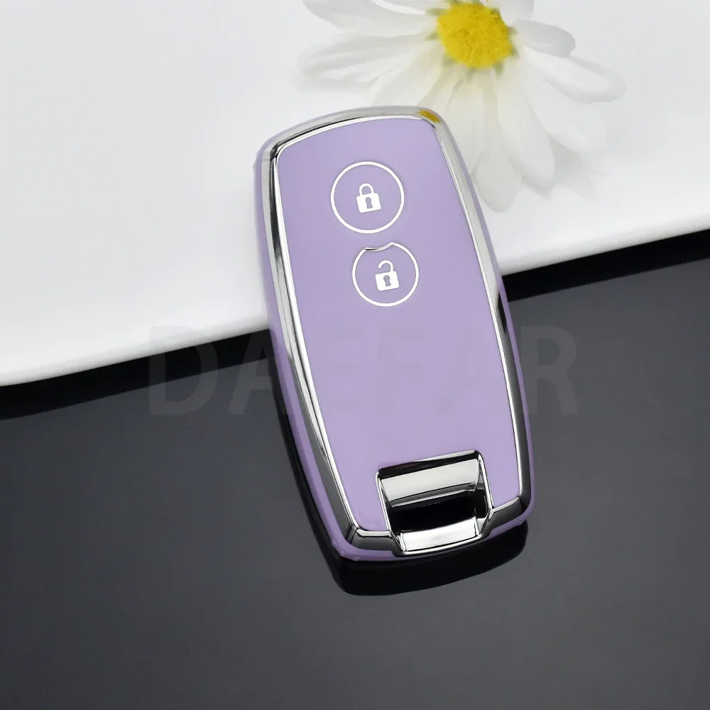 

Для Suzuki Grand Vitara Swift SX4 S-Cross XL-7 Kuyucha Sch4 для Suzuki Swift 2007-2010 чехол для ключей из ТПУ, держатель для ключей