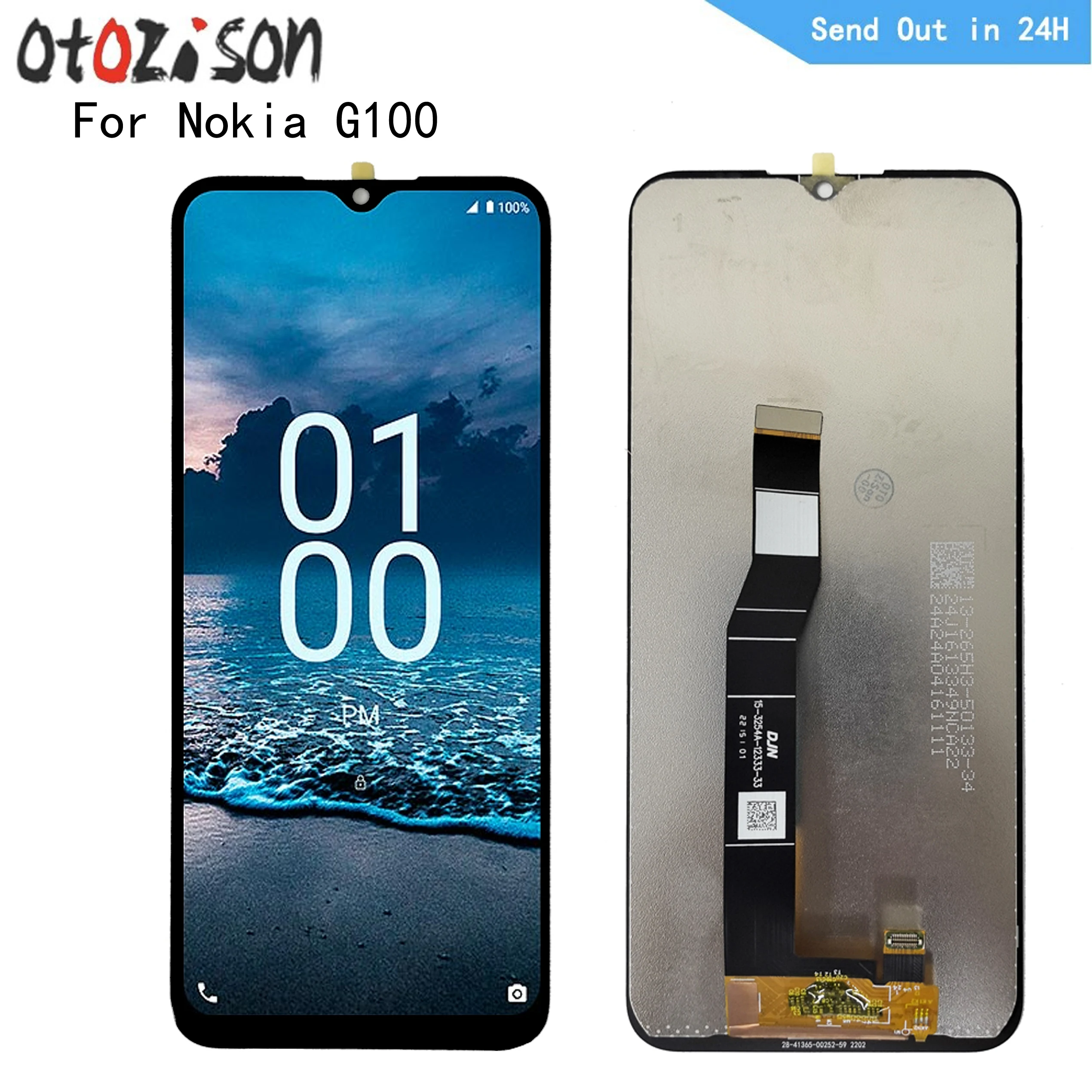 6 52-дюймовый IPS-дисплей для Nokia G100 ЖК-экран сенсорная панель дигитайзер с рамкой в