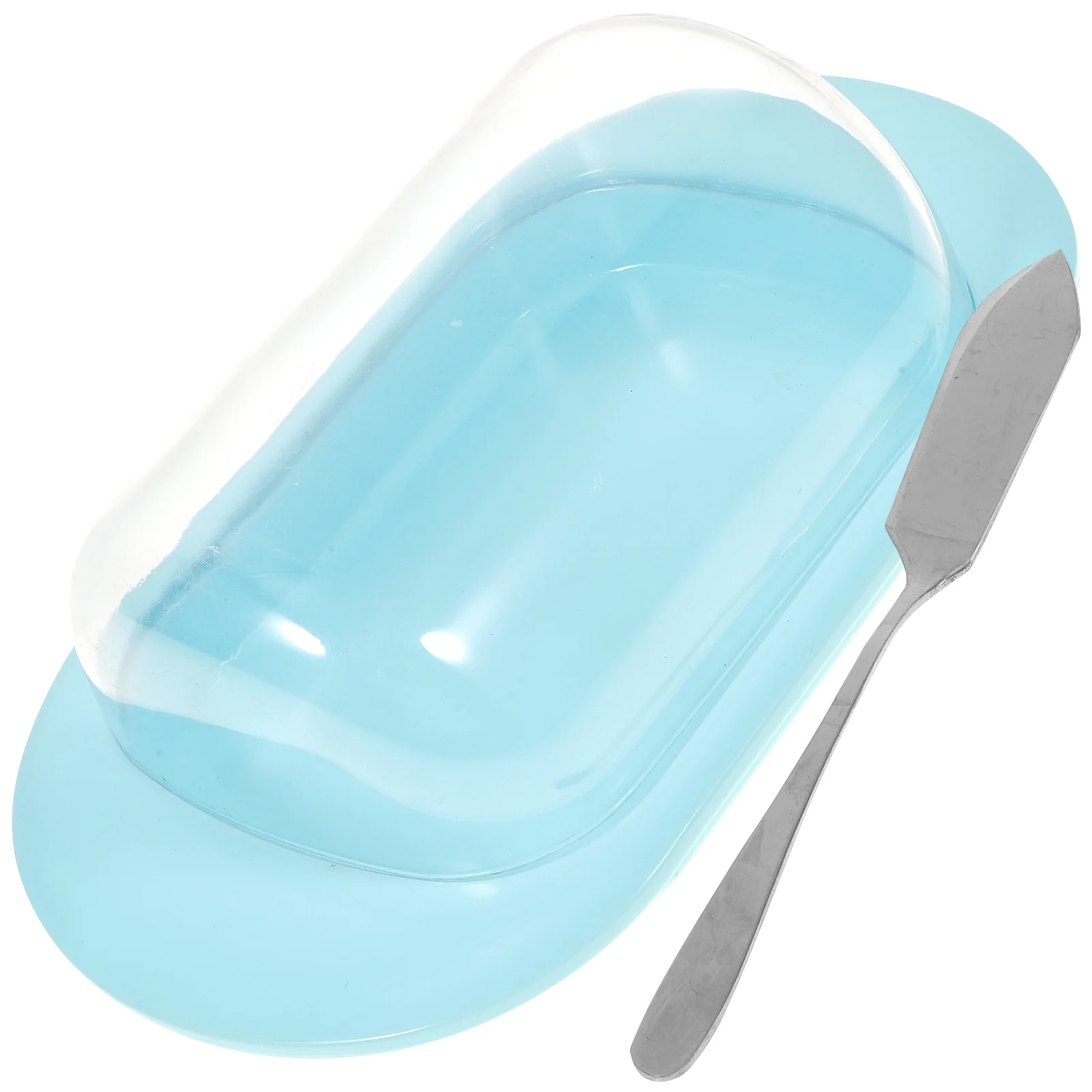

Butter Dish Containerkeeper Cheeselid Storage Box Airtightholder Cover Covered Refrigerator French Tray Plate Serving Dessert