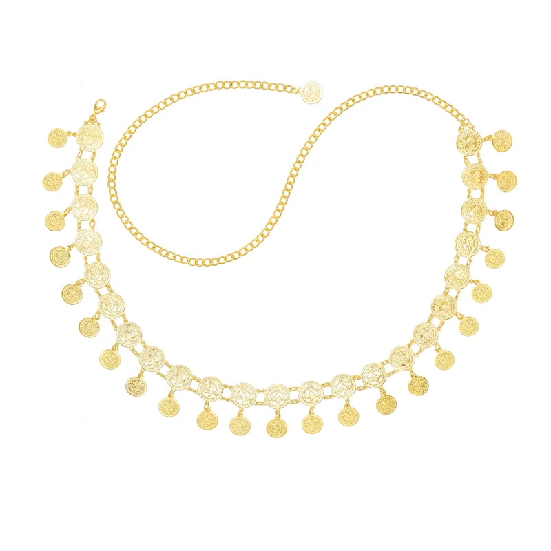 Золотые женские ювелирные изделия для тела Арабская Этническая монета кисточка