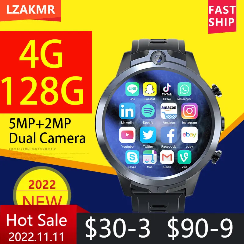 Kup Nowy LZAKMR X600S 4G LTE Smartwatch Android Podwójny Aparat 4G 128GB GPS Człowiek WiFi Wideo Gra Temperatury Dla IOS Android HUAWEI Ceny Nowy LZAKMR X600S 4G LTE Smartwatch Android Podwójny Aparat 4G 128GB GPS Człowiek WiFi Wideo Gra Temperatury Dla IOS Android HUAWEI