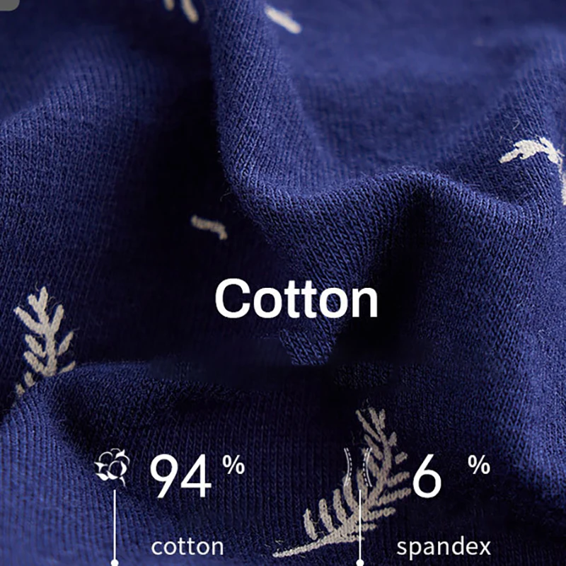 FK 6Pcs Cotton Print Men Underwear Boxer Shorts Sexy Men Boxershorts Breathable Underpants Lingerie Male Panties Free Shipping