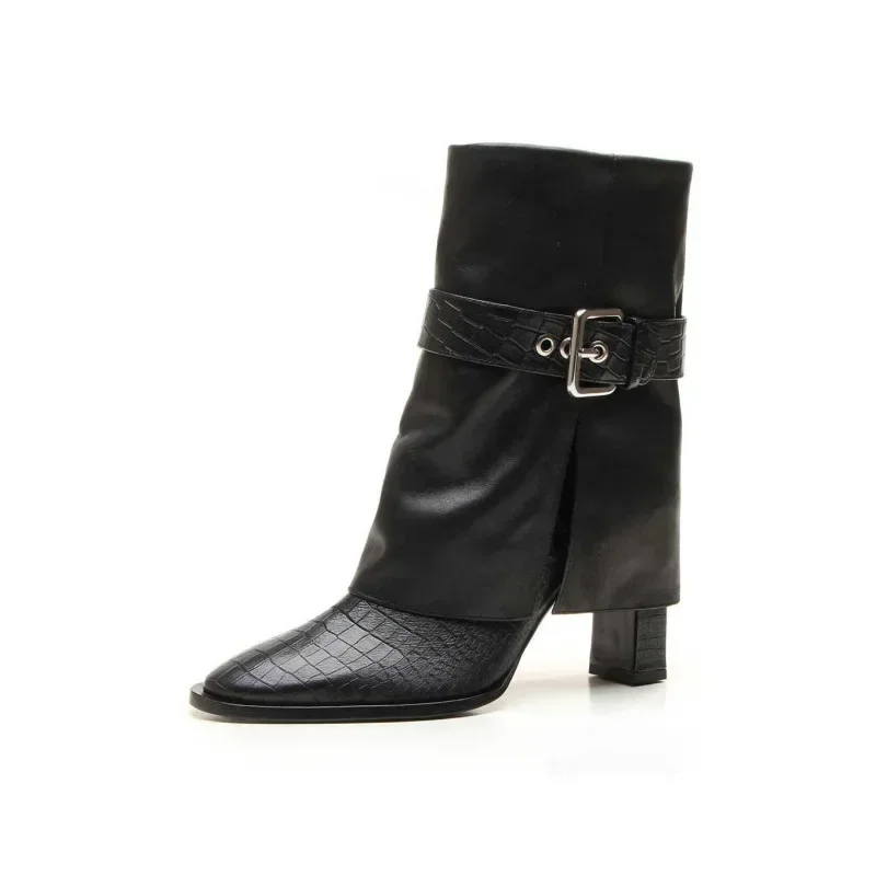 Внешняя торговля модные женские сапоги на очень высоком каблуке с острым носком