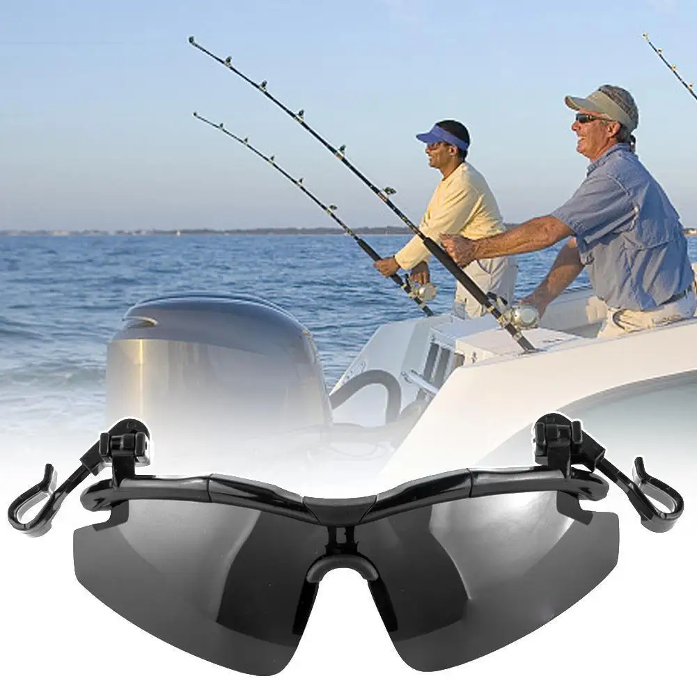 

New Outdoor Polarized Fishing Glasses Hat Visors Sport Clips Cap Clip On Sunglasses For Biking Hiking Golf Eyewear A4P4