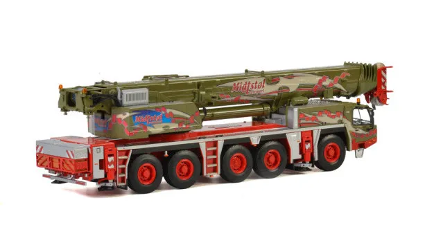 Фото Игрушечная модель из сплава WSI, масштаб 1:50, TADANO FAUN ATF 220G-5, мобильный кран, транспортные средства, инженерное оборудование, литая под давлением игрушечная модель 51-2020Z №2