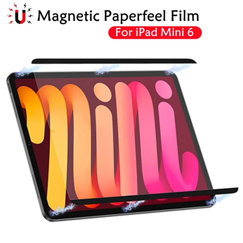 

Like Screen Protector Film for IPad Mini 6 8.3'' 2021 Removable Magnetics Auto Attraction Film Mini6 Matte Cover Protector