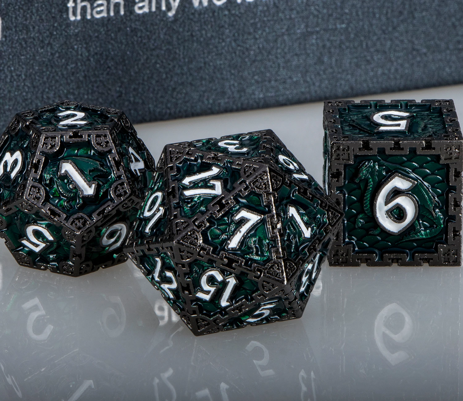 7шт DND Dice Set Dungeon and Dragon Большие металлические многогранные кости для ролевых игр