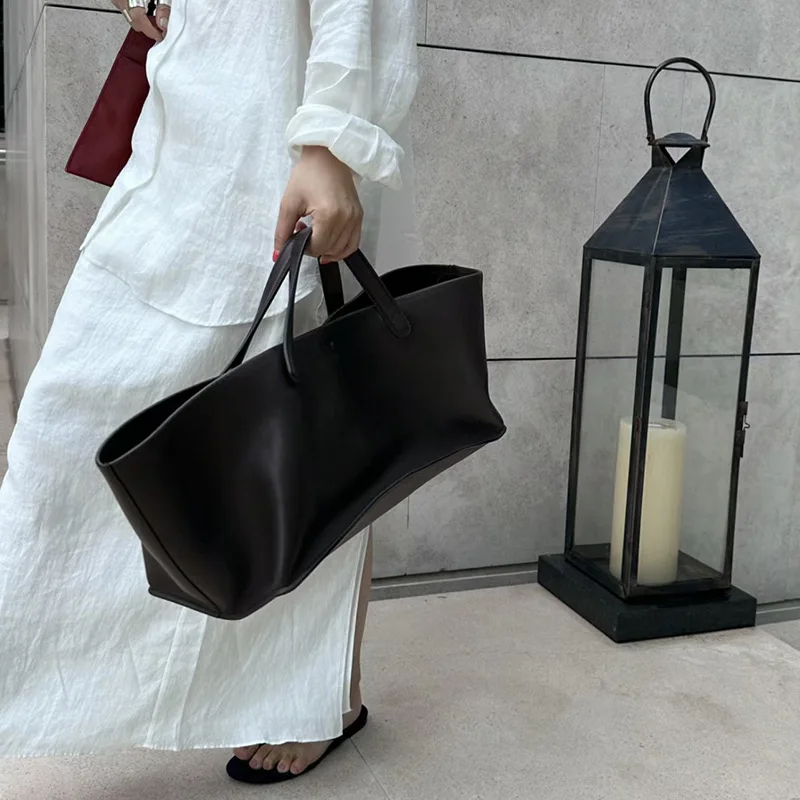2024 новая минималистичная высококачественная сумка городская сумка-тоут большой