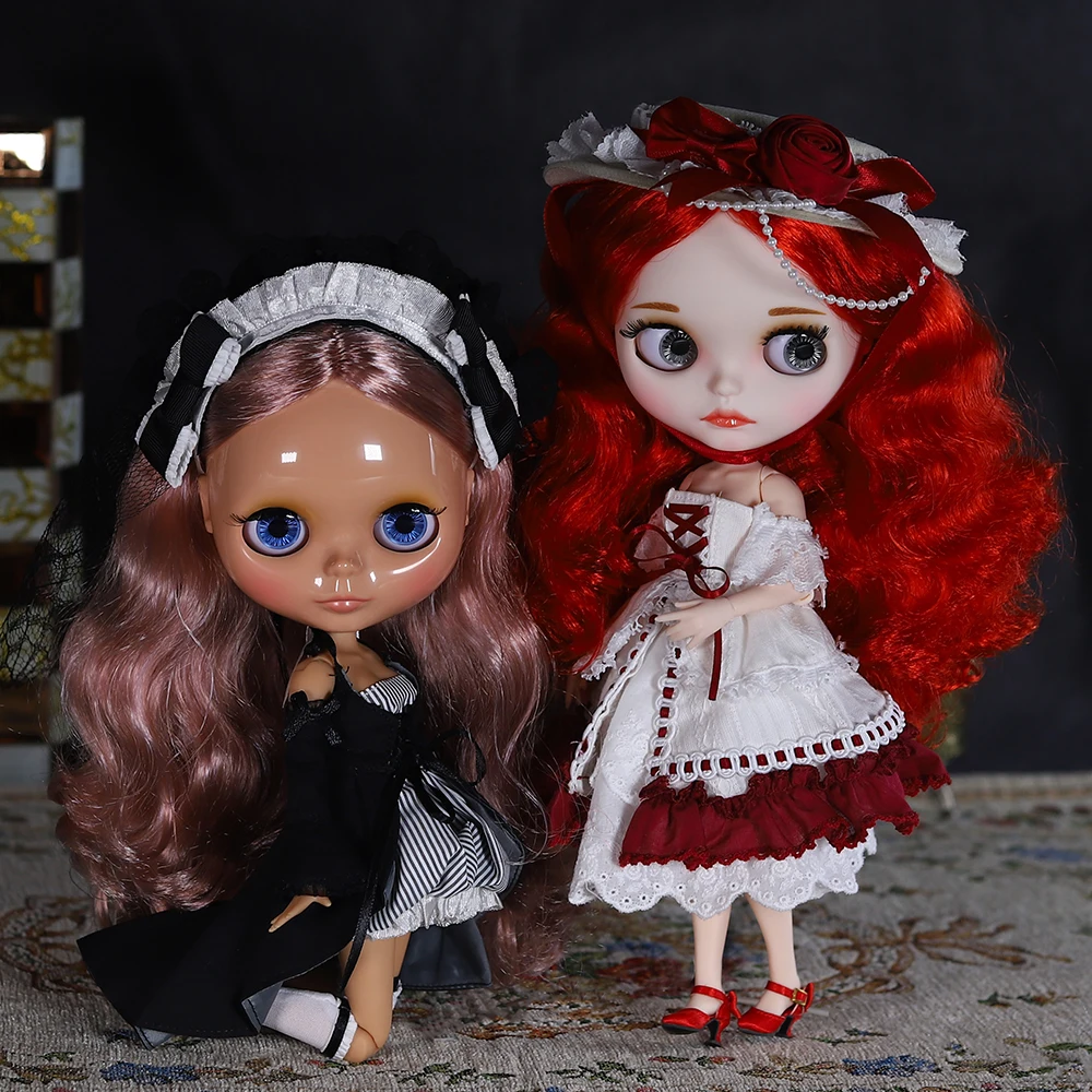Фото Кукла ICY DBS Blyth с шарнирным телом, 30 см, BJD, с белым блестящим и матовым лицом, дополнительными руками, панелями AB и панелью 1/6, для самостоятельной сборки, модная кукла 1/6. №1