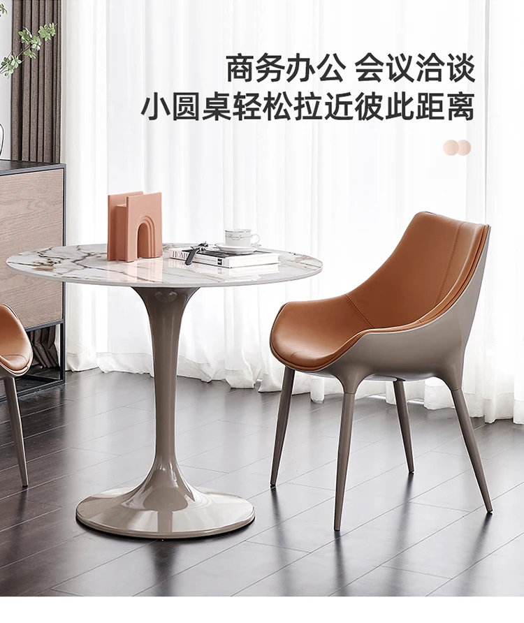 

Leisure reception rockboard negotiation table and chair combination light extravagant marble modern reception