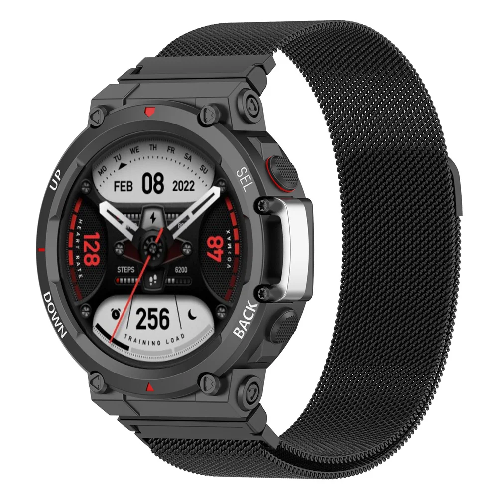

Stainless Steel Watch Strap For AMAZFIT T-Rex 2 Smartwatch Wristband Bracelet
