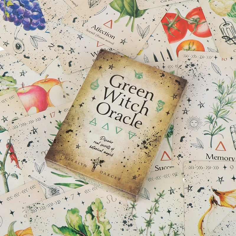 1 коробка зеленая ведьма карты оракла таро прочество гадания колода семейная
