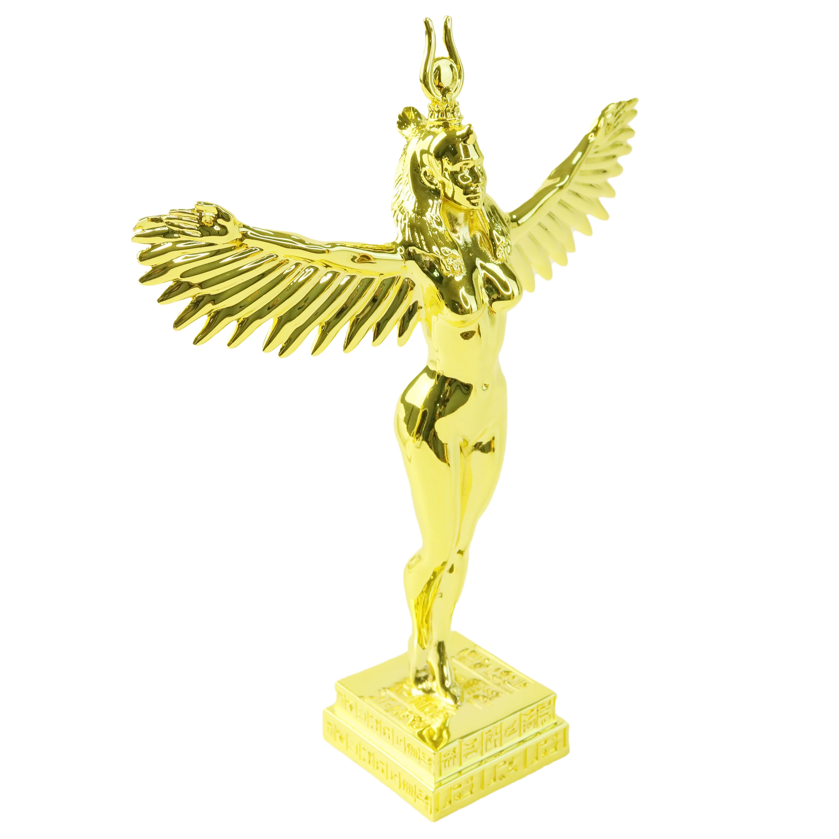 Фабрика на заказ новая тенденция золотые металлические поделки крылья ангела