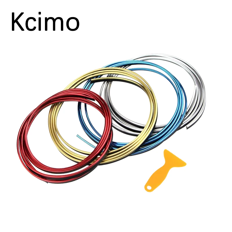

Car Moulding Strip Interior Decoration Strips DIY Auto Styling Accessories tuning Universal Dashboard Door Chrome Decor Trim