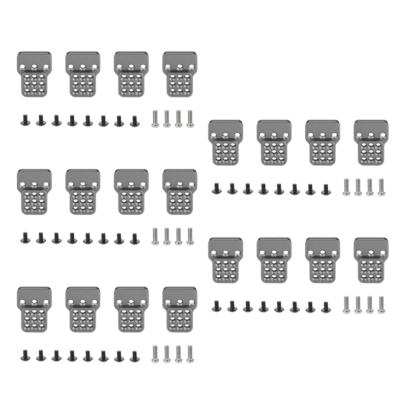 

20X Metal Adjustable Shock Absorber Bracket Extender Seat for WPL C14 C24 C34 C44 B14 B16 B24 B36 Titanium