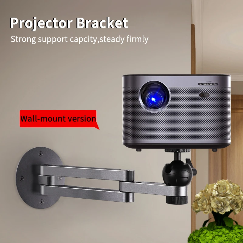 Projector Ceiling Mount Bracket Multi-angle Adjustable Foldable Wall Support Aluminum Alloy Stand Accessory |
