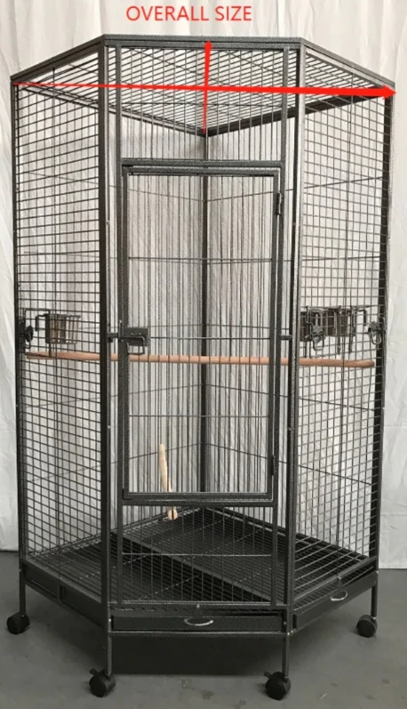 Современная роскошная большая клетка для птиц из кованого железа металлическая