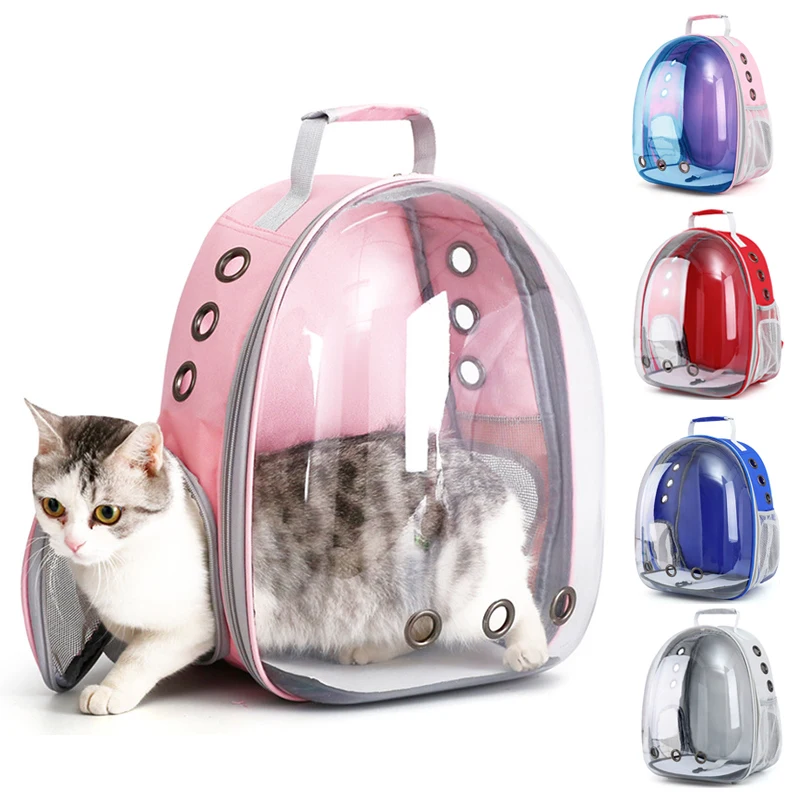 

Cat Carrier Bags Breathable Pet Carriers Small Dog Cat Backpack Travel Space Capsule Cage Pet Transport Bag Carrying For Cats