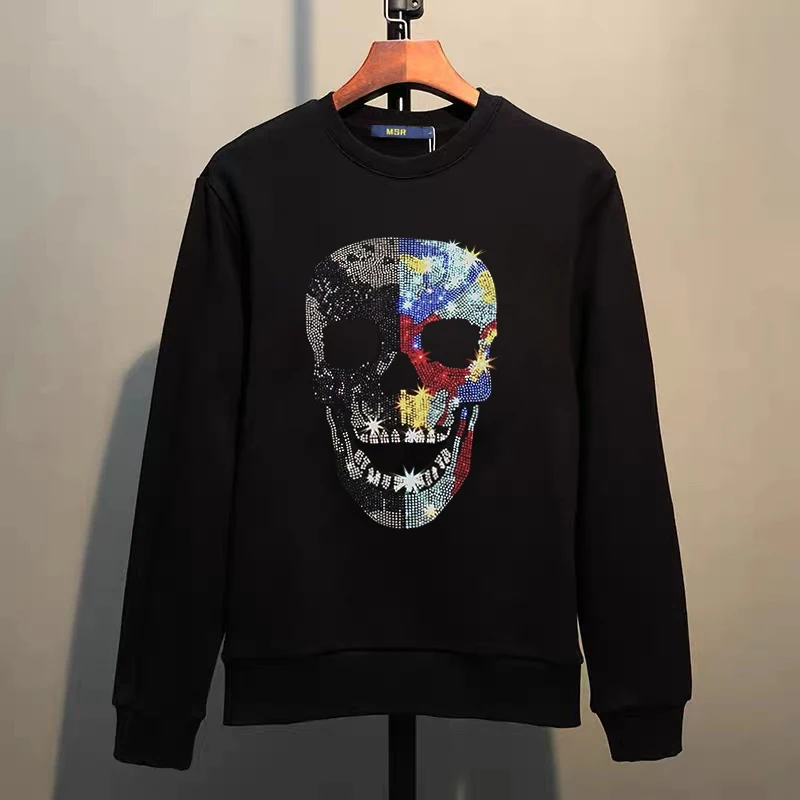 Мужская повседневная толстовка без капюшона уличная с рисунком