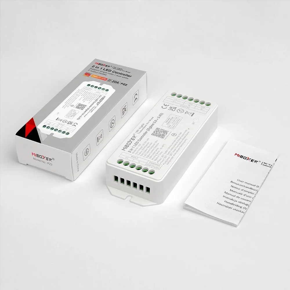 Miboxer Zigbee 3.0 +2 4G RF светодиодный контроллер PZ2 2IN1 PZ5 5IN1 Max 20A для одноцветных/двойных