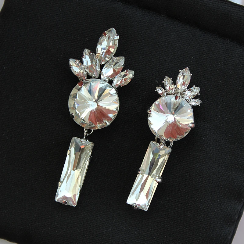 

Crown Super Flash Rhinestone Miao Stud Earrings Pendant Rings for Celebrity Light Luxury Stud Earrings