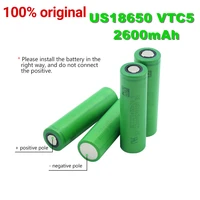 100 original 3 7 v volt rechargeable us18650 vtc5 2600mah vtc5 18650 battery replacement 3 7v 2600mah 18650 batteries