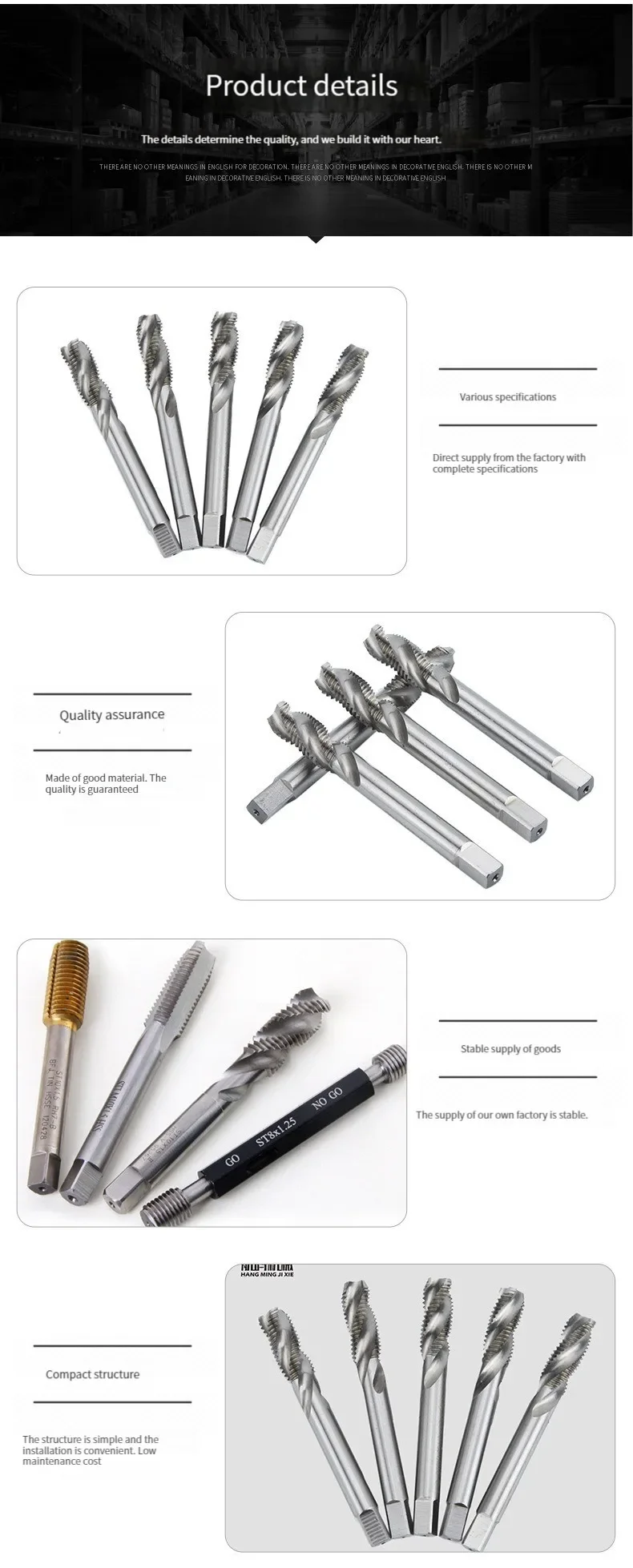 #   Горячие для M2-M64 Ручные метчики из быстрорежущей стали Машинные метчики Спиральная канавка ST 6*1 Для создания резьбы (art.: 3920cfe67ea08) - 3920cfe67ea08
