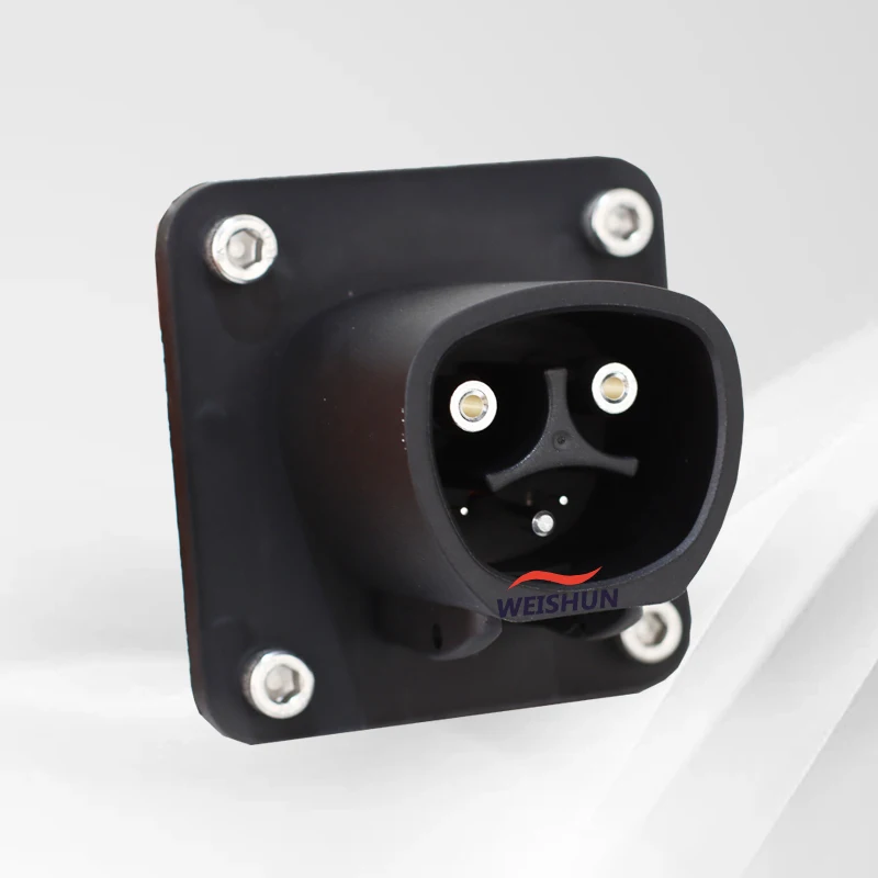 Торцевая розетка Tesla для электромобилей 16A 32A 50A 80A NACS переменного тока с кабелем 0 5